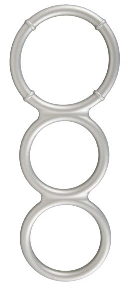 METALLIC SILICONE TRIPLE RING