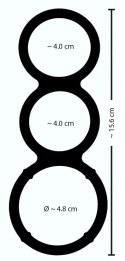 METALLIC SILICONE TRIPLE RING
