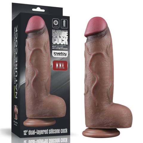 Dildo silikonowe Dual Layered XXL 31 cm Lovetoy Dildo silikonowe Dual Layered XXL 31 cm Lovetoy