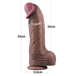 Dildo silikonowe Dual Layered XXL 33 cm Lovetoy