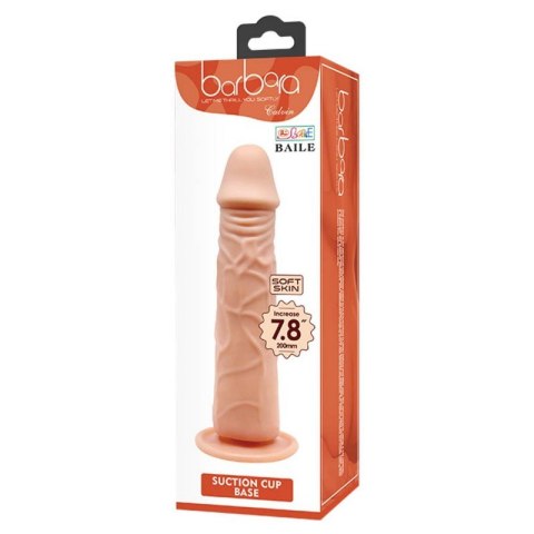 DILDO REALISTYCZNE ŻYŁY DŁUGIE Z PRZYSSAWKĄ 20 CM