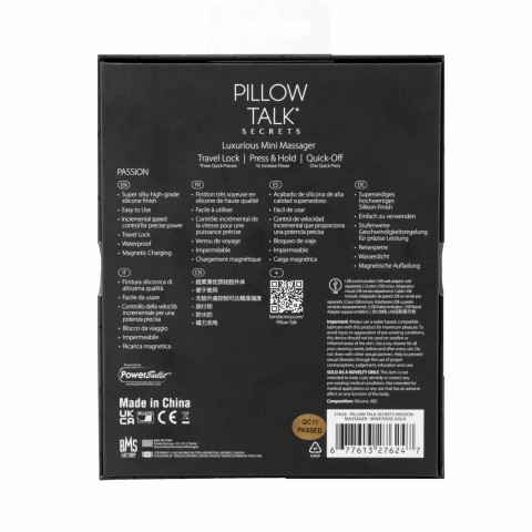 PILLOW TALK - SECRETS PASSION CLITORAL VIBRATOR WINE PILLOW TALK - SECRETS PASSION CLITORAL VIBRATOR WINE