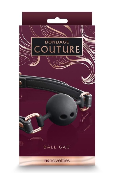BONDAGE COUTURE BALL GAG BLACK BONDAGE COUTURE BALL GAG BLACK