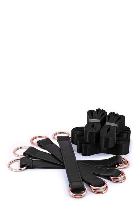BONDAGE COUTURE TIE DOWN STRAPS BLACK BONDAGE COUTURE TIE DOWN STRAPS BLACK