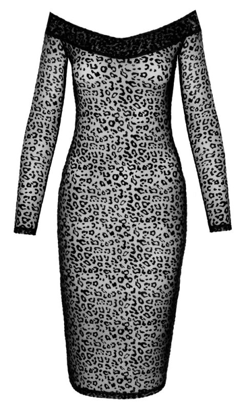 Sukienka Leopard L Noir Handmade