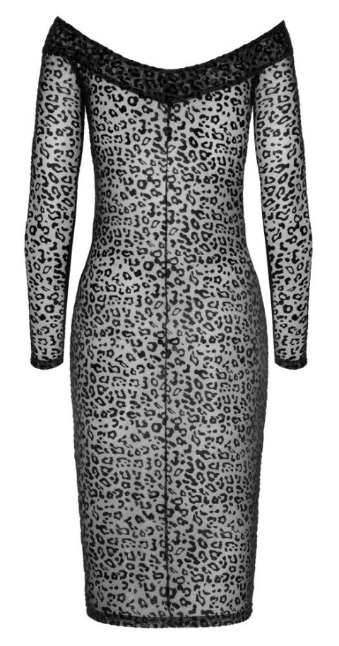 Sukienka Leopard L Noir Handmade