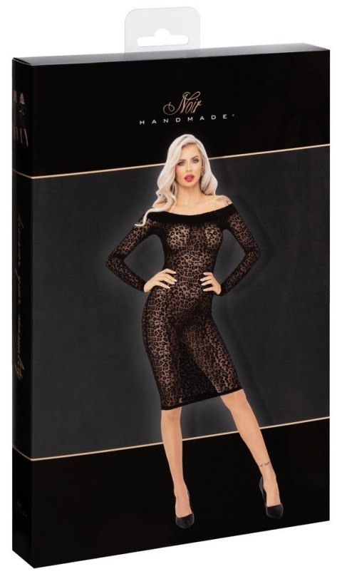 Sukienka Leopard L Noir Handmade