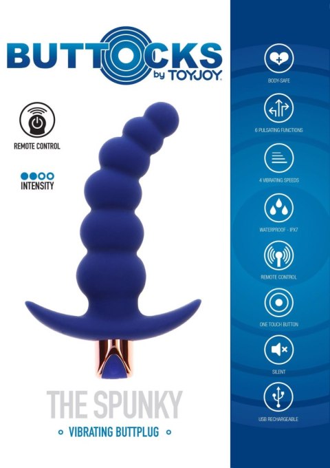 The Spunky Buttplug Blue The Spunky Buttplug Blue