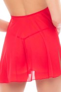 DOLLED UP HALTER 2PC CHEMISE SET RED, M/L