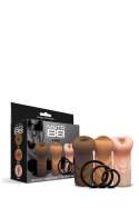 HAPPY ENDING MSTR B8 SIX PACK ASS MOUTH PUSSY STROKER W/SIX RINGS