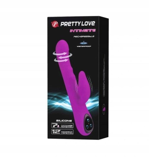 PRETTY LOVE -INTIMATE ,SILIKONOWY WIBRATOR Z RUCHEM ROTACYJNYM PRETTY LOVE -INTIMATE ,SILIKONOWY WIBRATOR Z RUCHEM ROTACYJNYM
