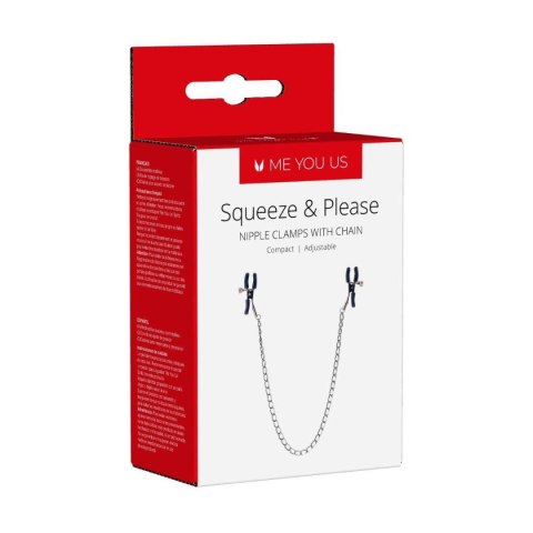STYMULATOR- SQUEEZE N PLEASE NIPPLE CHAIN SILVER STYMULATOR- SQUEEZE N PLEASE NIPPLE CHAIN SILVER