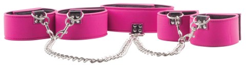 REVERSIBLE COLLAR / WRIST / ANKLE CUFFS - PINK REVERSIBLE COLLAR / WRIST / ANKLE CUFFS - PINK