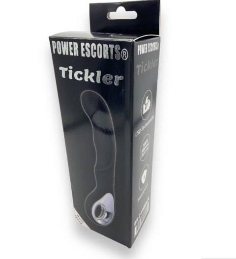TICKLER BLACK SILICONE GSPOT VIBRATOR - RECHARGEABLE TICKLER BLACK SILICONE GSPOT VIBRATOR - RECHARGEABLE