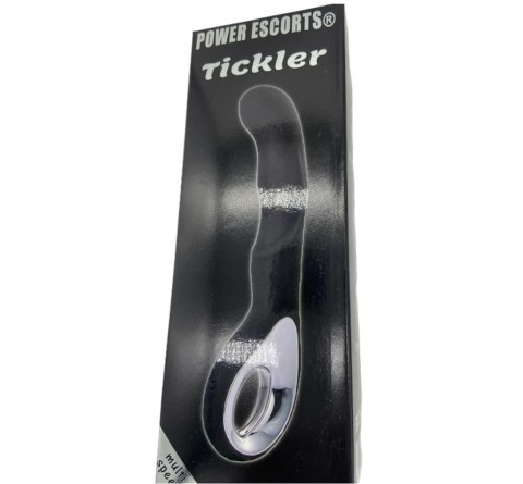 TICKLER BLACK SILICONE GSPOT VIBRATOR - RECHARGEABLE TICKLER BLACK SILICONE GSPOT VIBRATOR - RECHARGEABLE