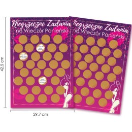 PLAKAT-ZDRAPKA Z ZADANIAMI DLA PRZYSZŁEJ PANNY MŁODEJ
