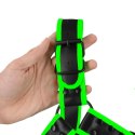 BUCKLE BULLDOG HARNESS - GITD - NEON GREEN/BLACK - L/XL