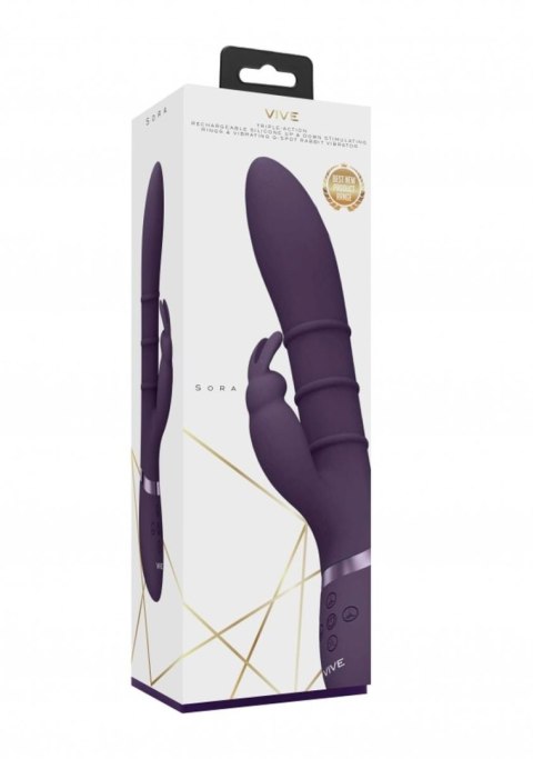 Stimulating Rings, Vibrating G-Spot Rabbit - Purple - Tester Stimulating Rings, Vibrating G-Spot Rabbit - Purple - Tester
