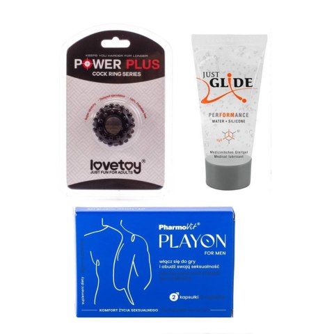 ZESTAW PIERŚCIEŃ NA PENISA ŚR. 1,6CM+ ŻEL 20ML + GRATIS ZESTAW PIERŚCIEŃ NA PENISA ŚR. 1,6CM+ ŻEL 20ML + GRATIS