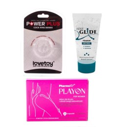 ZESTAW PIERŚCIEŃ NA PENISA ŚR. 1,7CM+ ŻEL 20ML + GRATIS