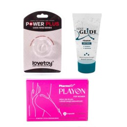 ZESTAW PIERŚCIEŃ NA PENISA ŚR. 2CM+ ŻEL 20ML + GRATIS