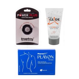 ZESTAW PIERŚCIEŃ NA PENISA ŚR. 2CM+ ŻEL 20ML + GRATIS