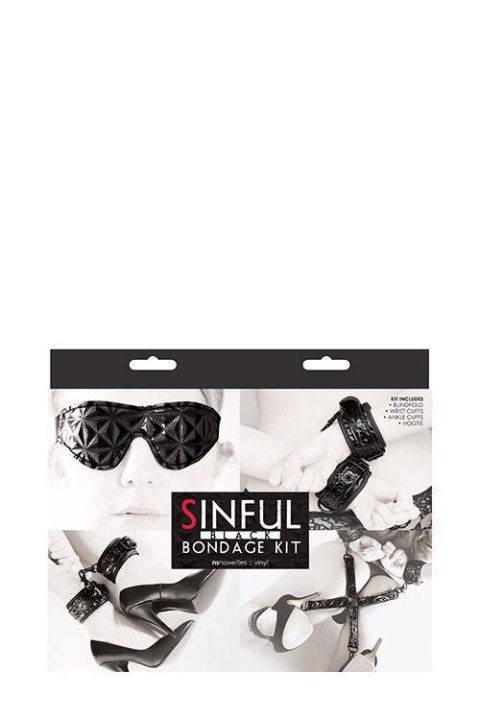 SINFUL BONDAGE KIT BLACK