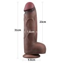 12" DUAL LAYERED SILICONE COCK XXL