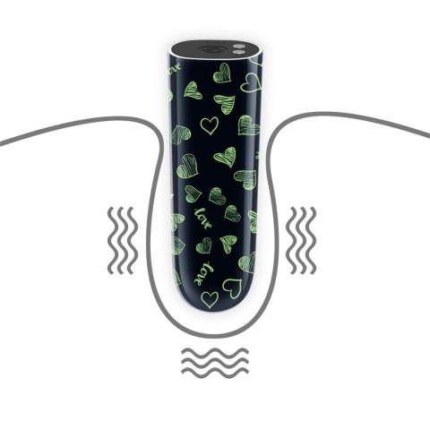 RECHARGEABLE GLOW-IN-THE-DARK HEART MASSAGER RECHARGEABLE GLOW-IN-THE-DARK HEART MASSAGER