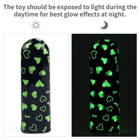 RECHARGEABLE GLOW-IN-THE-DARK HEART MASSAGER RECHARGEABLE GLOW-IN-THE-DARK HEART MASSAGER