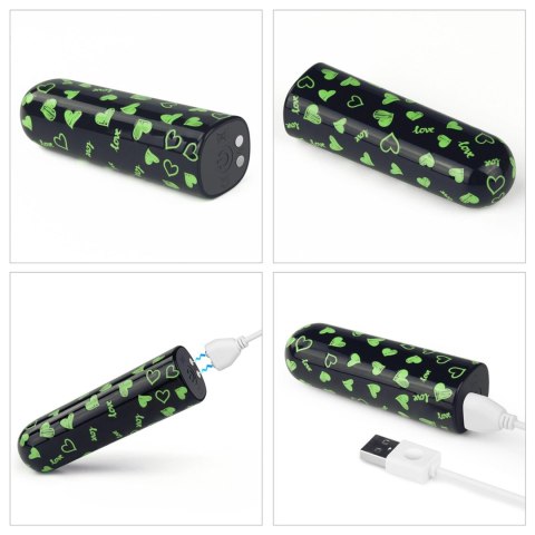 RECHARGEABLE GLOW-IN-THE-DARK HEART MASSAGER RECHARGEABLE GLOW-IN-THE-DARK HEART MASSAGER