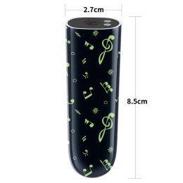 RECHARGEABLE GLOW-IN-THE-DARK MUSIC MASSAGER