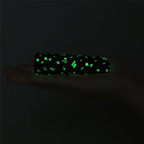 RECHARGEABLE GLOW-IN-THE-DARK MUSIC MASSAGER RECHARGEABLE GLOW-IN-THE-DARK MUSIC MASSAGER