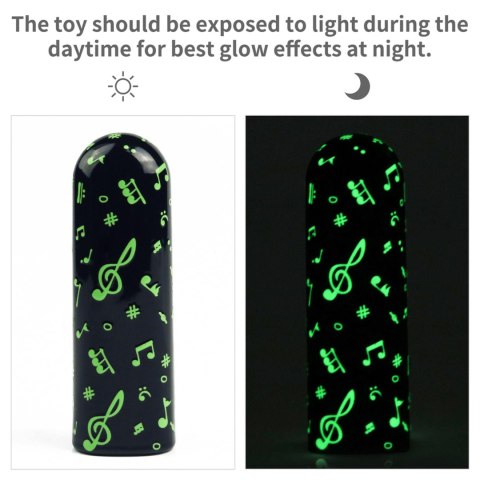 RECHARGEABLE GLOW-IN-THE-DARK MUSIC MASSAGER RECHARGEABLE GLOW-IN-THE-DARK MUSIC MASSAGER