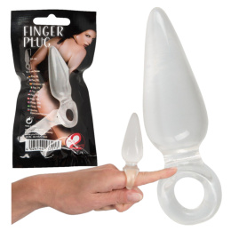 KOREK ANALNY NA PALEC SEX ANAL 9,5 CM ZGRABNY MAŁY