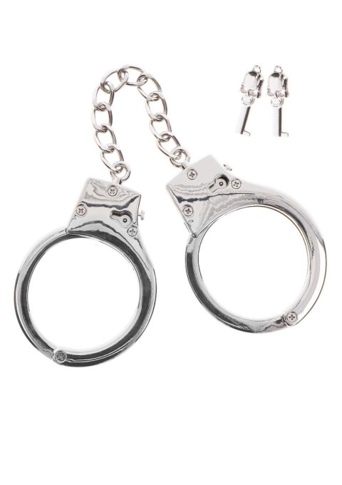 Silver Plated BDSM Handcuffs Silver Silver Plated BDSM Handcuffs Silver