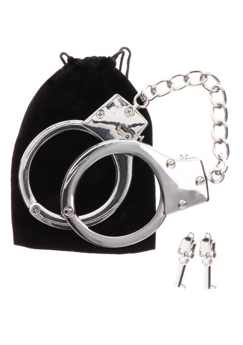 Silver Plated BDSM Handcuffs Silver Silver Plated BDSM Handcuffs Silver