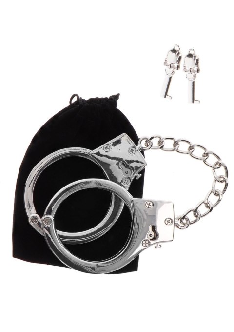 Silver Plated BDSM Handcuffs Silver Silver Plated BDSM Handcuffs Silver