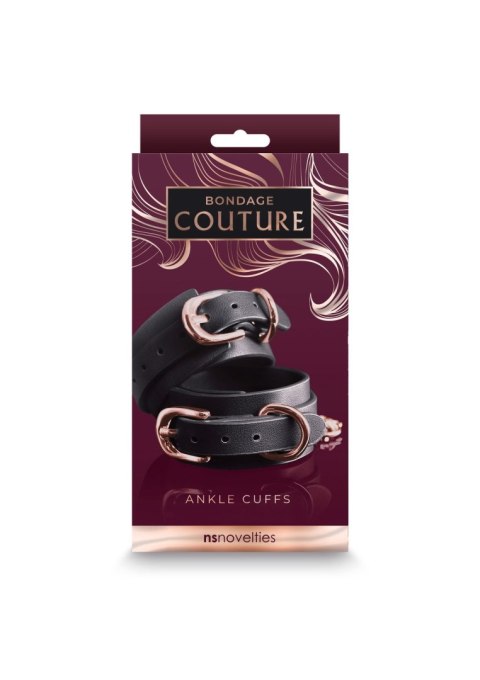 Bondage Couture Ankle Cuffs Black Bondage Couture Ankle Cuffs Black
