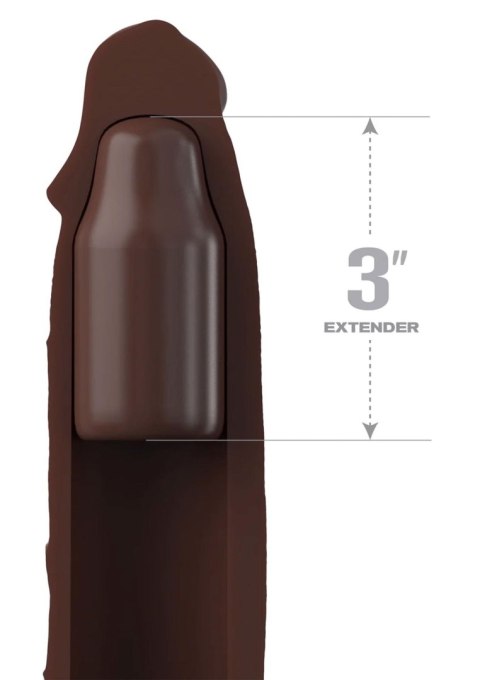 Sleeve 9 Inch + 3 Inch Plug Brown skin tone Sleeve 9 Inch + 3 Inch Plug Brown skin tone