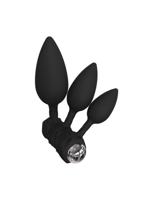 Anal Training Plugs Vibe Black Anal Training Plugs Vibe Black