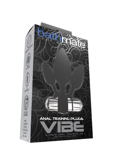 Anal Training Plugs Vibe Black Anal Training Plugs Vibe Black