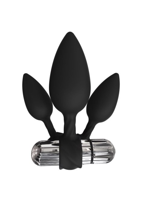 Anal Training Plugs Vibe Black Anal Training Plugs Vibe Black