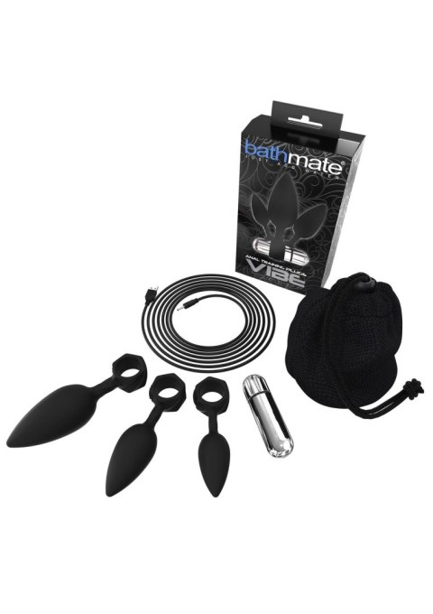 Anal Training Plugs Vibe Black Anal Training Plugs Vibe Black