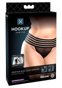 Crotchless Love Garter +Size Black