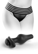 Crotchless Love Garter +Size Black