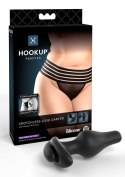 Crotchless Love Garter +Size Black
