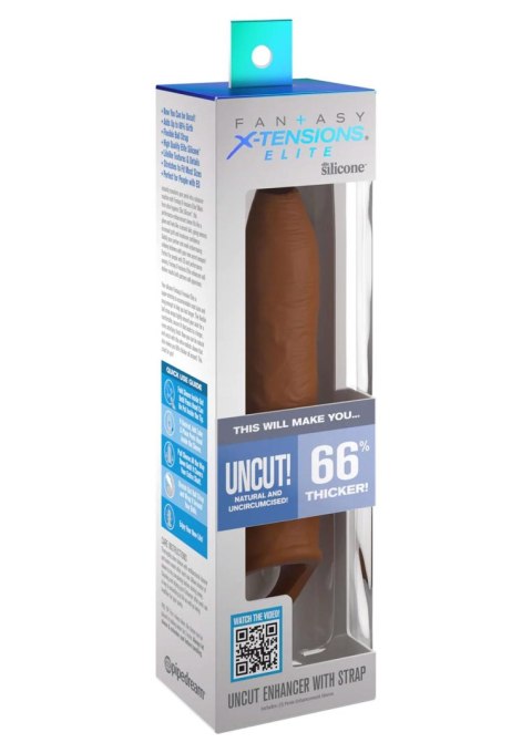 Sleeve Uncut 7 Inch w Strap Caramel skin tone Sleeve Uncut 7 Inch w Strap Caramel skin tone
