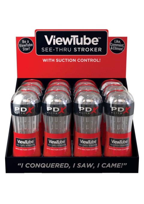 Viewtube See-Thru Stroker 12PC Transparent Viewtube See-Thru Stroker 12PC Transparent