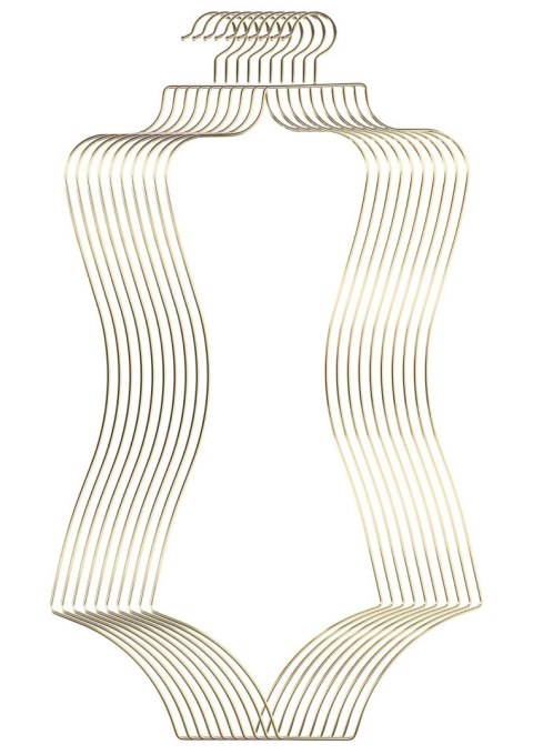 Bodyform Lingerie Hanger 10pcs Gold Bodyform Lingerie Hanger 10pcs Gold